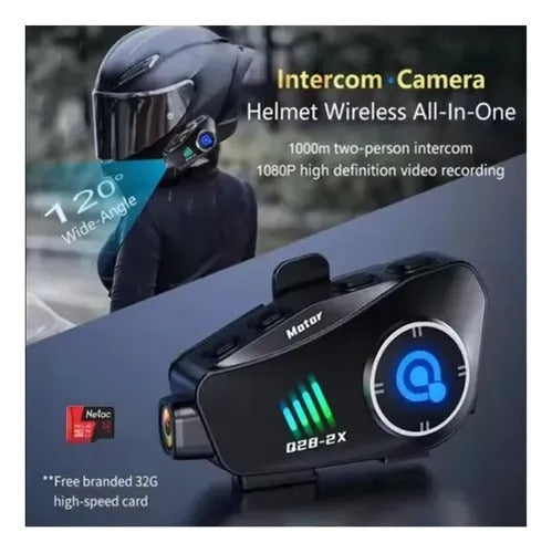 Intercomunicador Con Camara Bluetooth